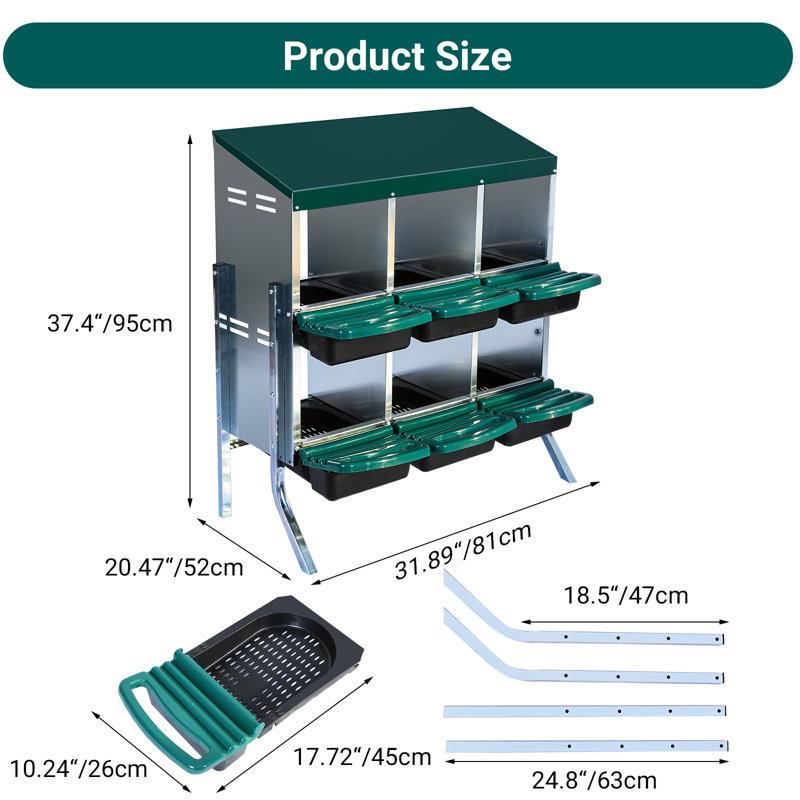 Nesting Boxes, Green