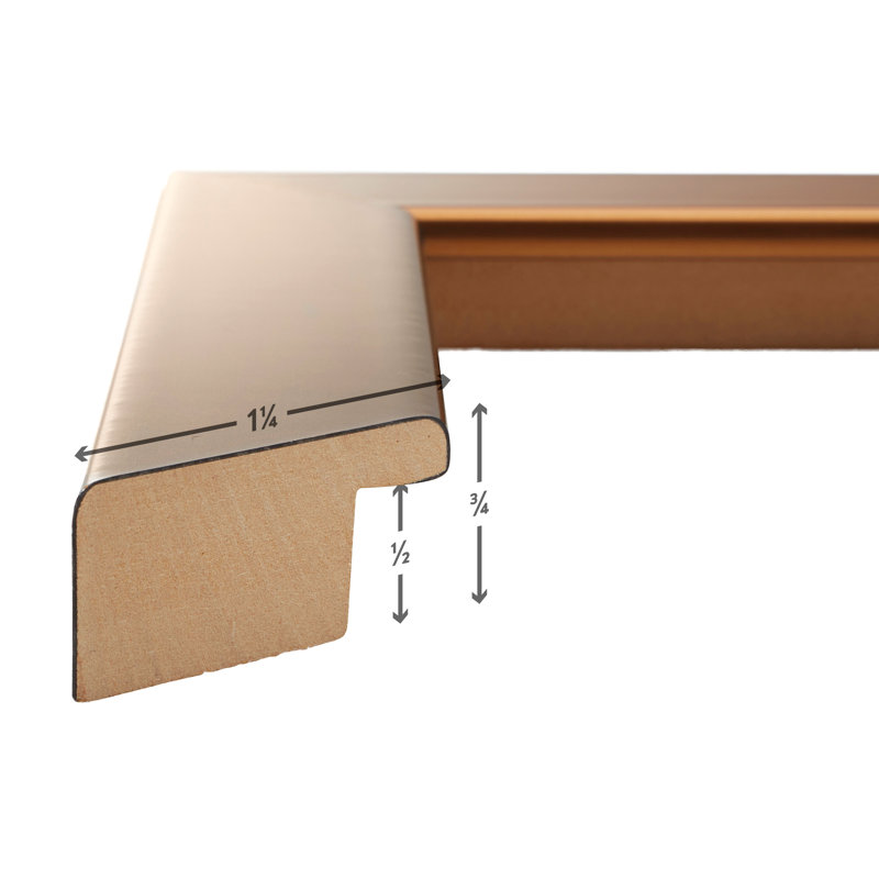 Cadre photo Victorina, 20 po x 20 po, Or