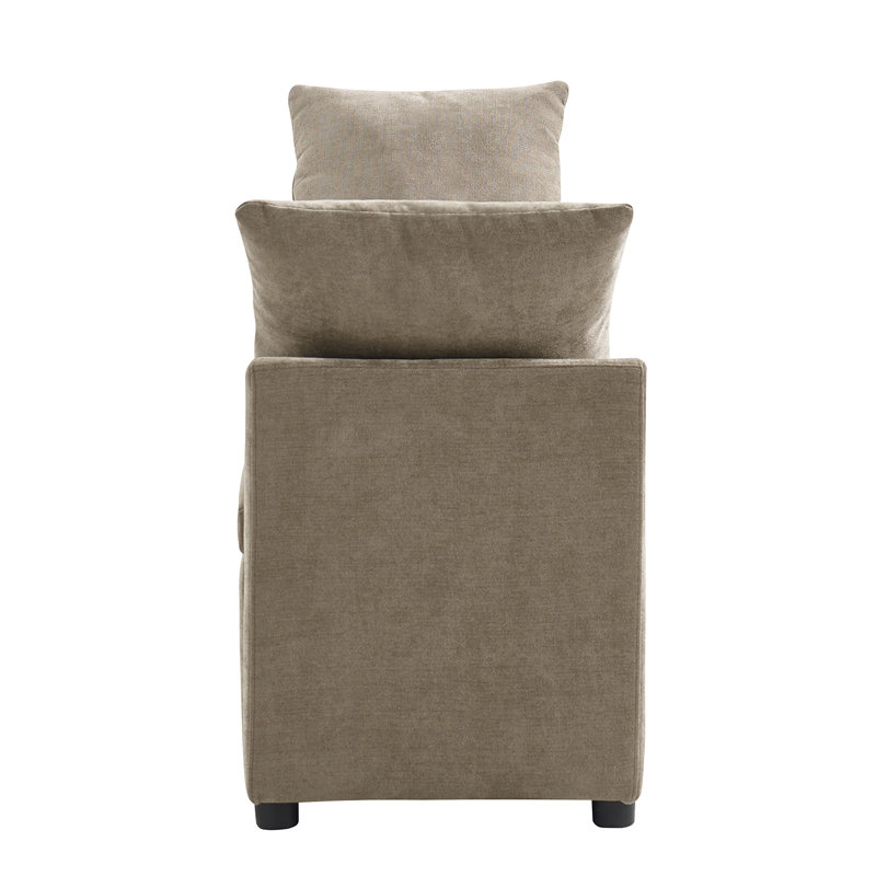 Banc de rangement Aristides, Brun