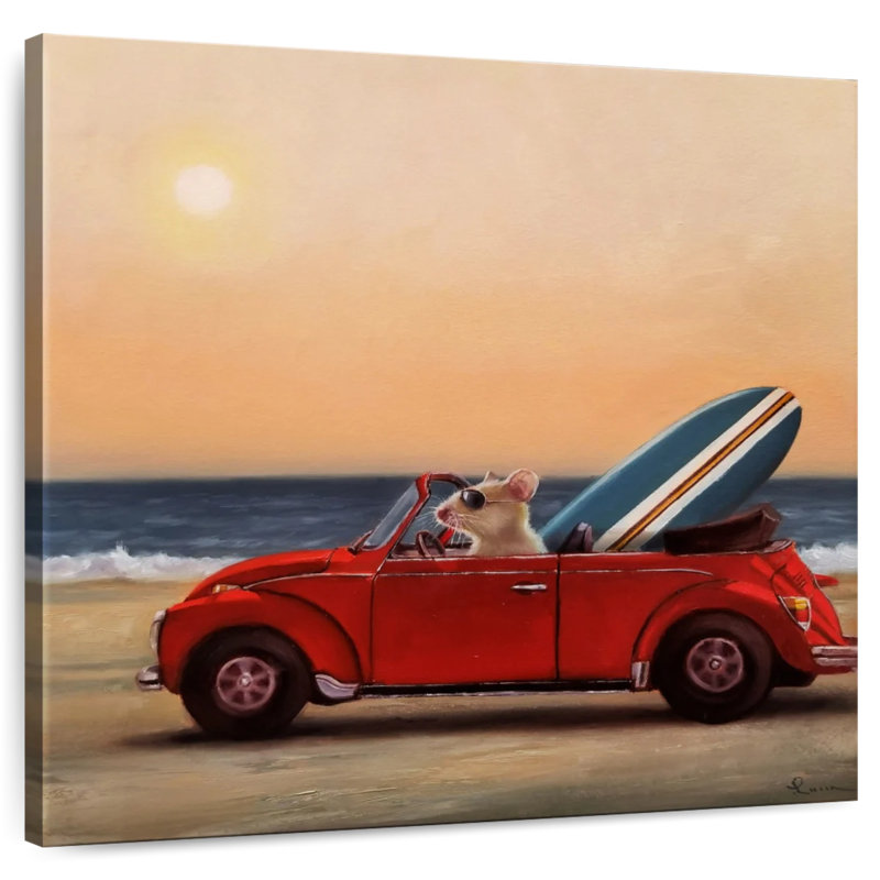Ketti Beach Bound, 39" H x 39" W