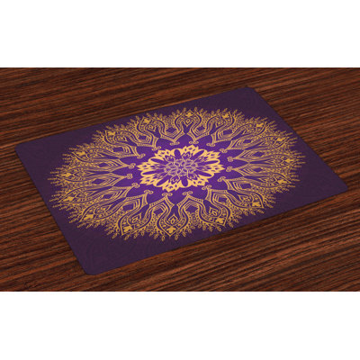 OKean Mandala Folkloric Pattern Placemat