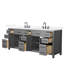 Beckett 84" Freestanding Double Bathroom Vanity with Quartz Top-1178985727-1178985726-1178985723