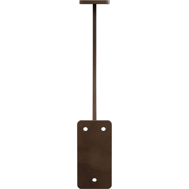 Hammered Brown 11" Urban Steel Bracket for Modern Shelving
