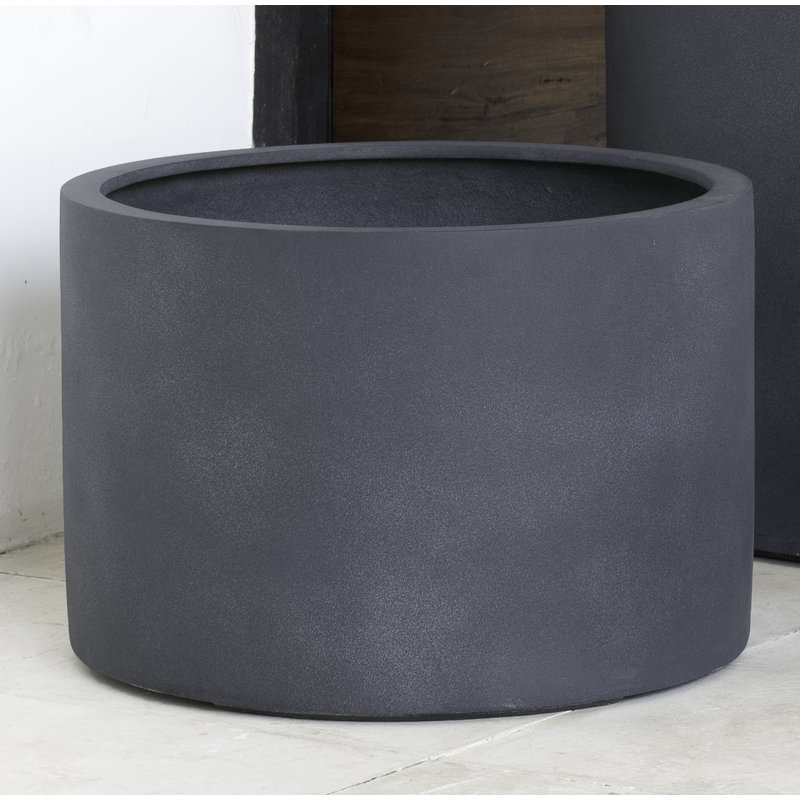 Kent Pot Planter, 24" H x 31.5" W x 31.5" D, Lead Lite