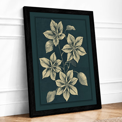 Pale Botanica Botanical - Framed Print