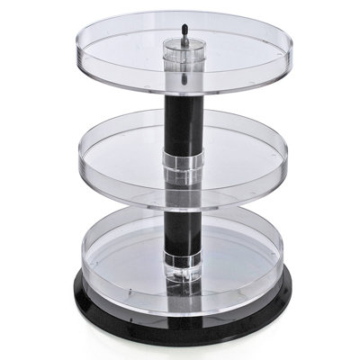Three Tier Revolving Display 13.5"H x 11" Diameter