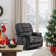 Lyquinn 37" Wide Contemporary Manual Reclining Massage Chair with Heating Function