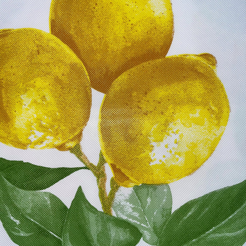 Vintage Lemon and Citrus Blooms Vinyl Rectangle Tablecloth