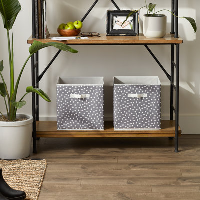 Ensemble de cubes en tissu français à petits pois