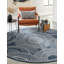 Tapis contemporain de couleur bleue Huitt-1495047086