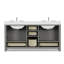 Ensemble de meuble-lavabo double 72 po Zaair-72220555