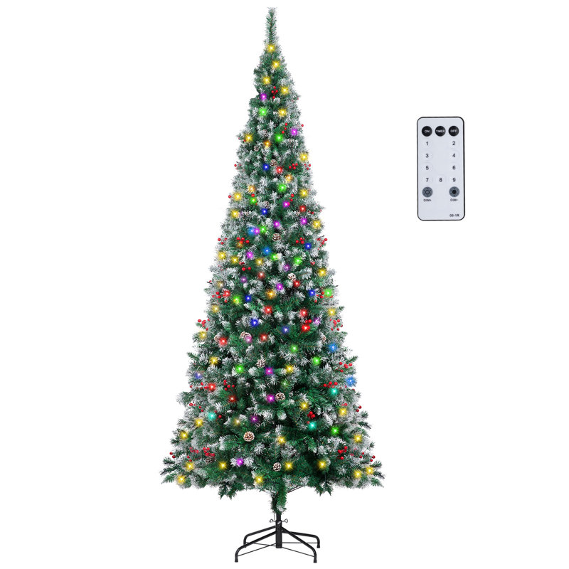 Arbre de Noël à pointe floquée, 7'