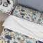 Blue Coastal Dreams Floral Pattern IV Box Stitch Floral Duvet Cover-100682637