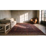 Blue Tribal Antique Late 19th Century Afghan Baluch Rug