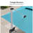 Seroka 12' x 9' Rectangular Umbrella with with Base in Ground-2137721593