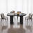 Abishan 55" Modern Rectangle Black Dining Table for 6 People-201815936-210642600