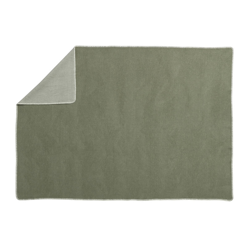 Jeté en mélange de coton doux, Gris étain