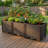 Weather-Resistant Raised Planter Boxes - Extra Deep Self-Watering Bed For Patio & Terrace Gardens-58493178