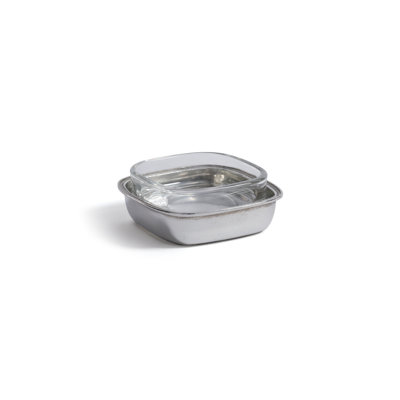 Castaldo Pewter & Glass Condiment Set, Single