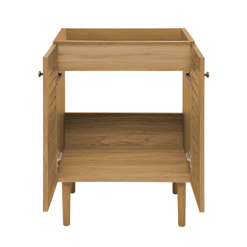 Bron 24" Oak Freestanding Bathroom Vanity Cabinet