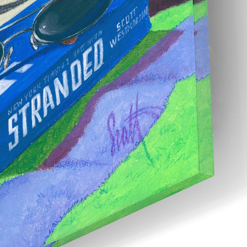 Art mural en verre Rosecliff Heights «Stranded» par Scott Westmoreland, H 12 po x l 16 po x P 0,13 cm