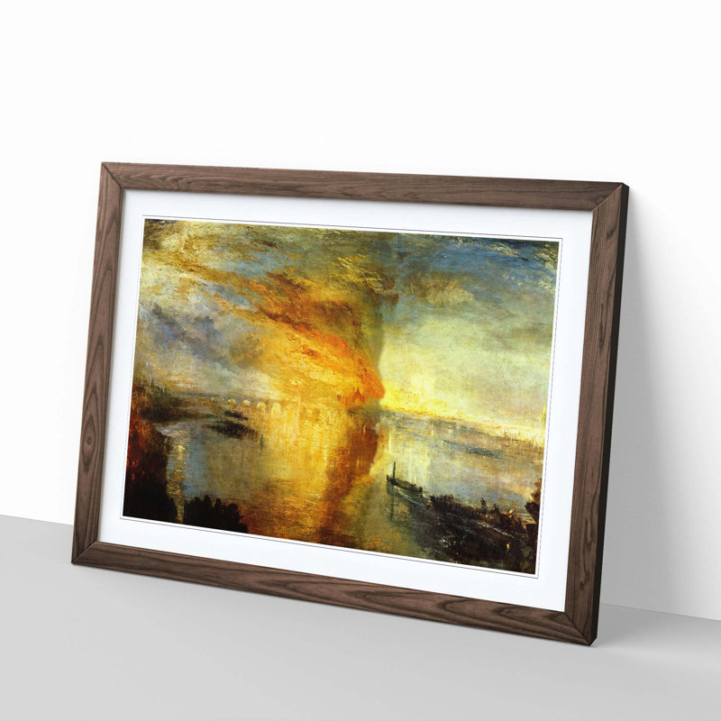 J.M.W. Turner - Single Picture Frame Painting, Walnut