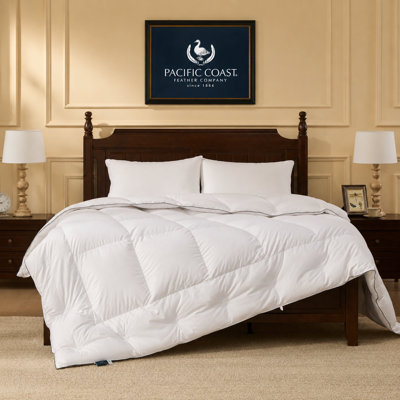 Pacific Coast All Season Luxury Hotel Quality Down Comforter/Duvet Insert, Queen