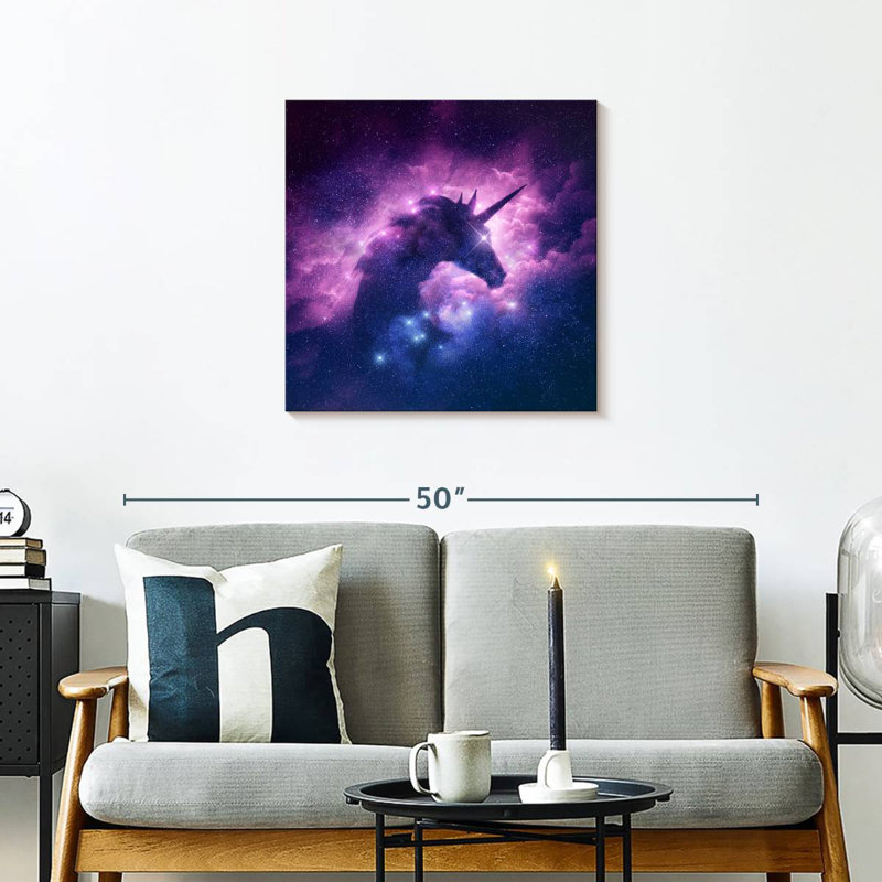 Kelan Unicorn Galaxy, 24" H x 24" W