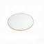 Table d'appoint chic, table de bout ronde en verre givré rose