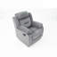 Fauteuil inclinable manuel en velours