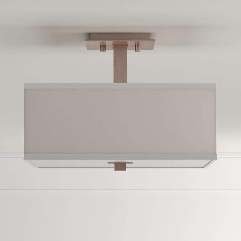 Fabric Semi Flush Mount