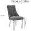 Ensemble de 2 chaises de salle à manger Chenille-948438775