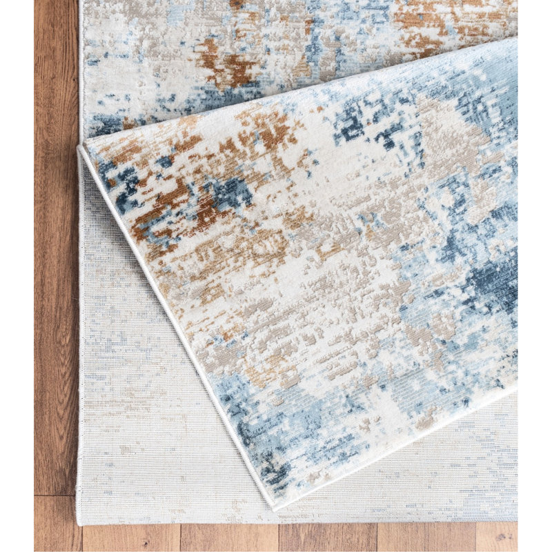 Craft Room Rug - 2.58 Ft. X 7.25 Beige Patio Adds Ambiance To Outdoor Space