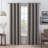 Eclipse Wyckoff Blackout Thermaweave, Grommet Window Curtain Panel Pair-1637895828-1637895827