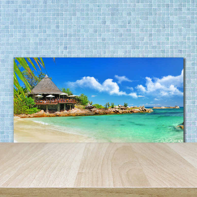 50cm W x 100cm L Glass Peel and Stick Panel