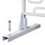 Paravent en métal blanc H 76 po - polyvalent pour la vie en plein air-121653033-121653034