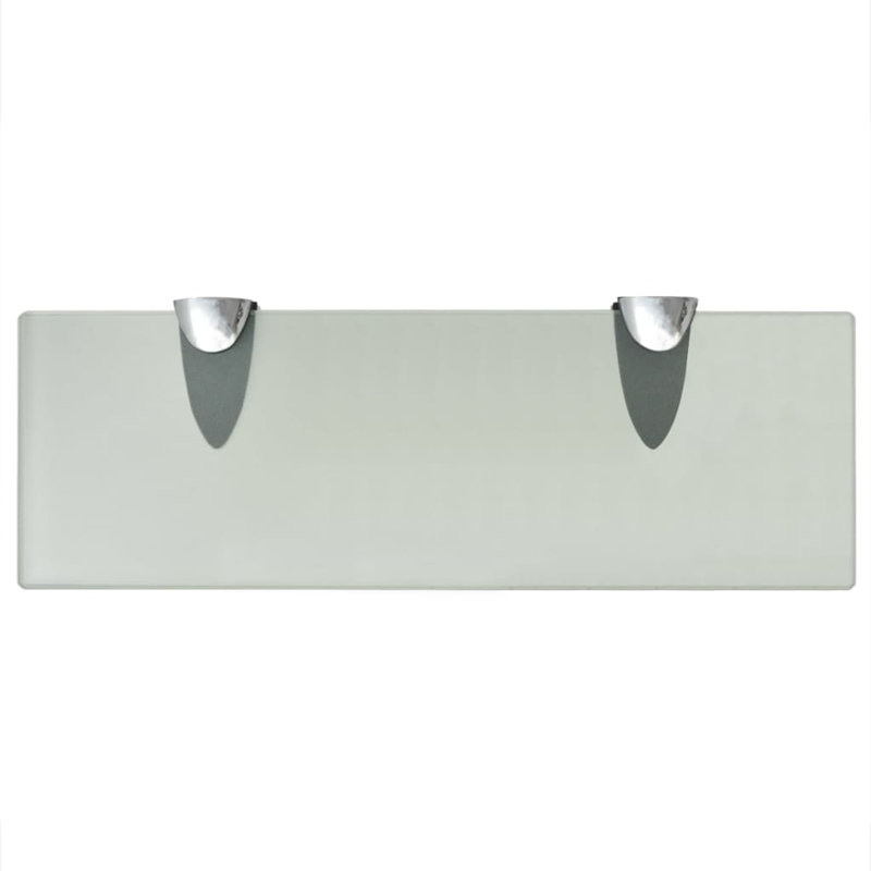 Annalys 2 Piece Floating Shelf, 0.31" H x 11.8" W x 3.9" D, Frosted