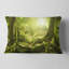 Coussin vert forêt avec soleil-741035578-682317203