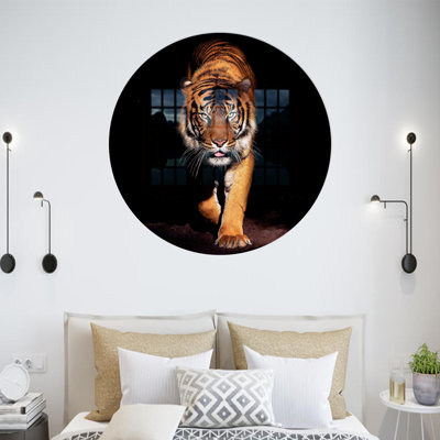 Personalized Wedding Gift Featuring Tiger Wall Art Ideal For Man Cave Wall Decoration Made From Wildlife Glass Art