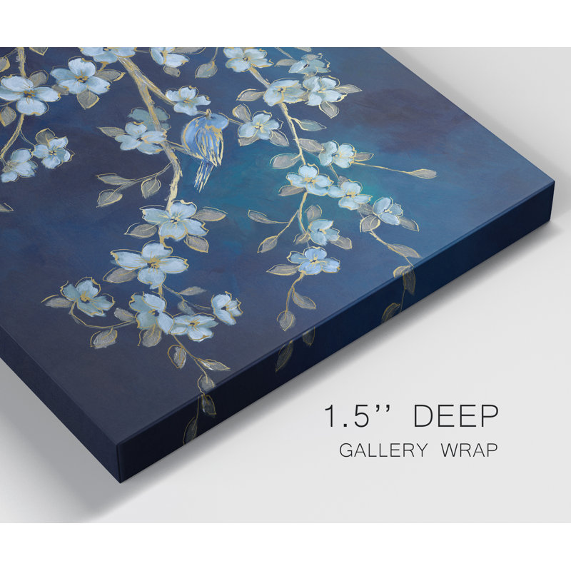 Bluebird conférence - peinture sur toile tendue, H 32 po x l 24 po x P 1 po