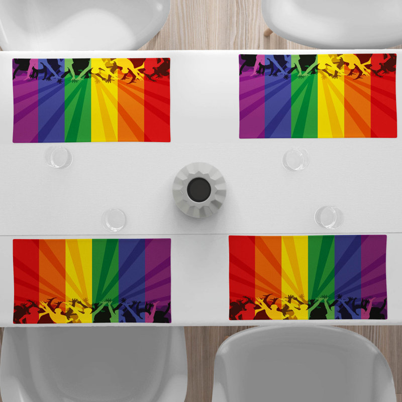 Polyester Abstract Rectangle Placemat