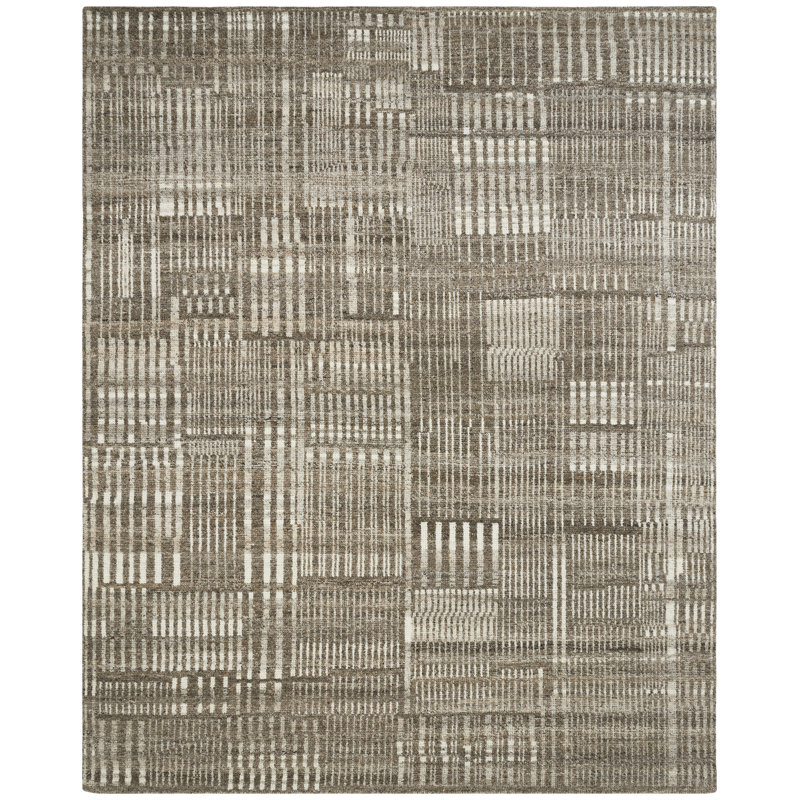 Tapis noué à la main Willeke, Brown, Rectangle 3' x 5'