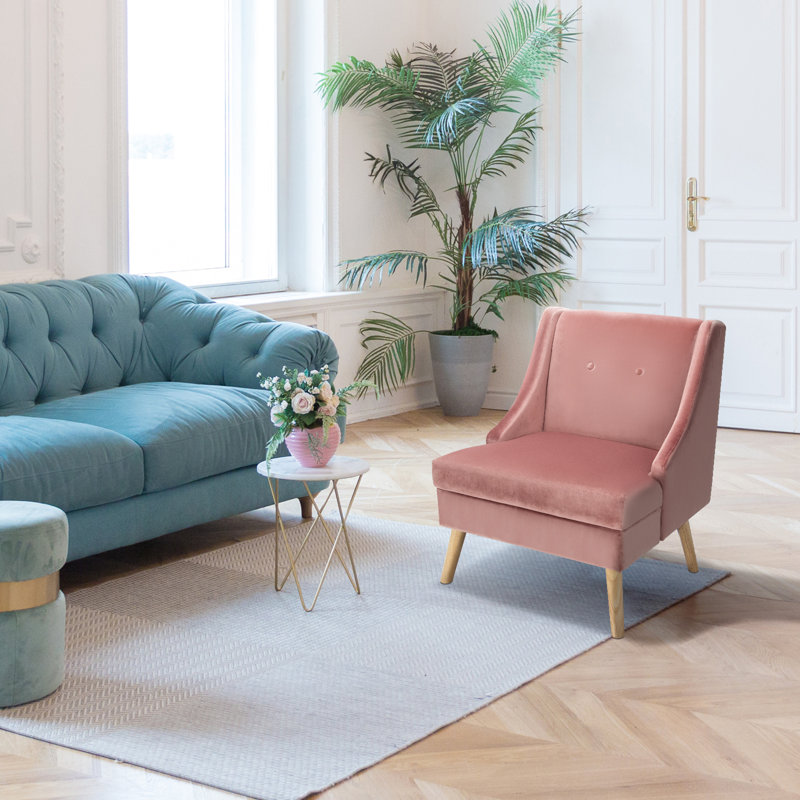 Sadowa 27" W Velvet Armchair