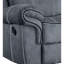 Two Tone Grey Velvet Recliner - Port & Table, 3 Seat, Soft And Fluffy, Strong Wood Metal Frame, Classy Tufting, Comfy With Reclining Option Built-in-944652902