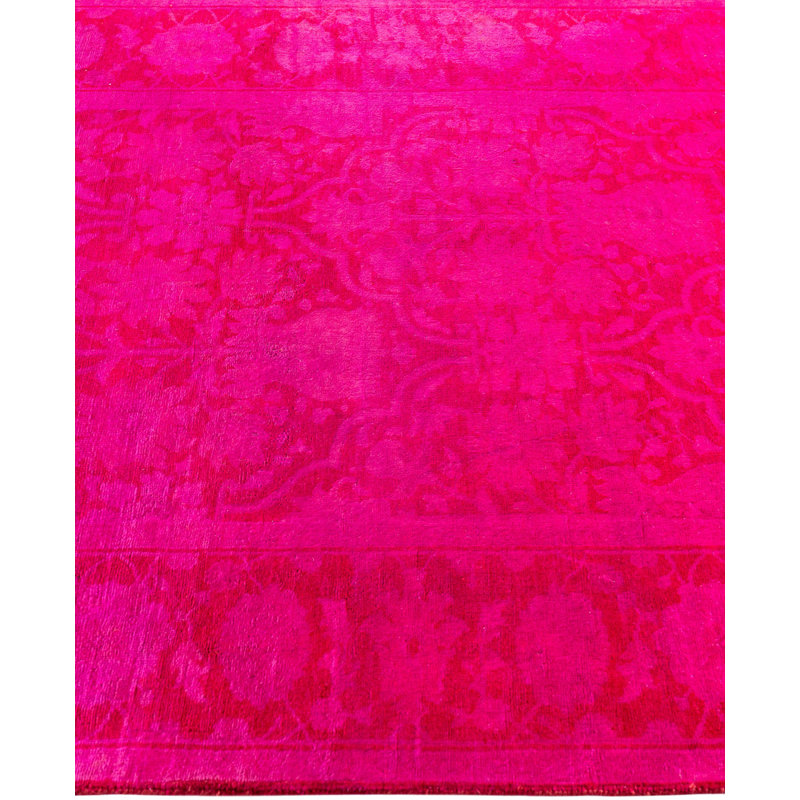 Overdyed One-of-a-Kind 4' 1" X 5' 10" Hand Knotted Area Rug