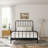 Sebbie Metal Complete Bed With Polydeck, Black-1870428537