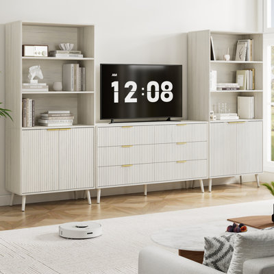 3-Piece Bedroom Set (1 Dresser + 2 Pantry Cabinets)
