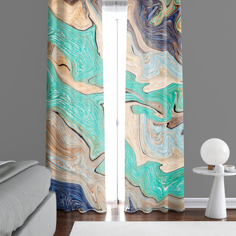 Semi Sheer Curtain Panel Pair, 40" W x 61" L