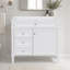 Meuble-lavabo de salle de bain de 91 cm (36 po) sans comptoir, meuble de rangement moderne en bois massif avec 2 tiroirs et un tiroir basculant (lavabo et comptoir non inclus)-1878407116-1878407117