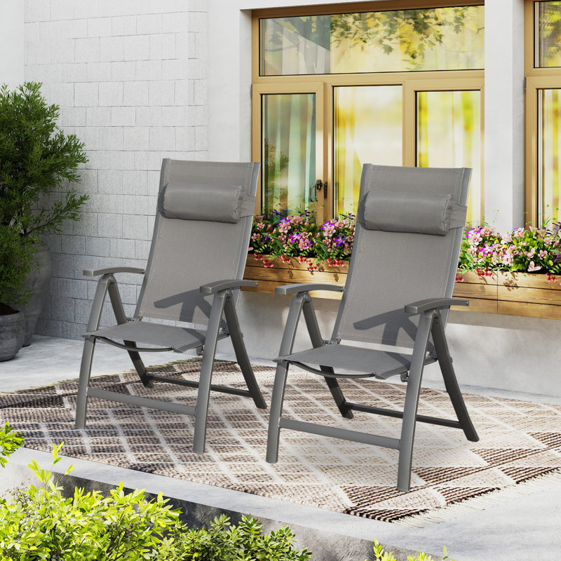 Chaise de salle à manger pliable pour patio